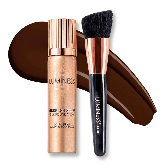 Airbrush Spray Silk Foundation with Buffing Brush - Light Rich 160Light Rich 160